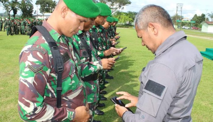 Pasi Intel Kodim 0207/Simalungun Sidak Handphone Prajurit, Ini Tujuannya