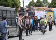 Polres Humbahas Laksanakan Pengamanan Kampanye Akbar Calon Bupati dan Wakil Bupati
