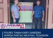 Polres Tanah Karo Gandeng Warga Pantau Wilayah, Tegaskan Komitmen Berantas Perjudian