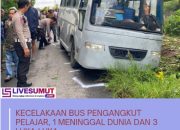 Kecelakaan Bus Pengangkut Anak Sekolah, 1 Pelajar Meninggal Dunia dan 3 Luka-Luka
