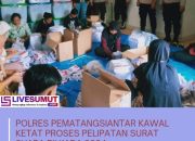 Polres Pematangsiantar Kawal Ketat Proses Pelipatan Surat Suara Pilkada 2024
