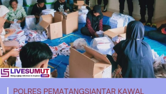 Polres Pematangsiantar Kawal Ketat Proses Pelipatan Surat Suara Pilkada 2024