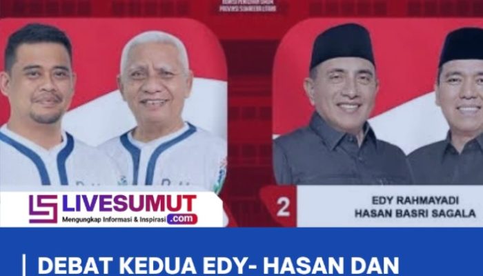 Debat Kedua Edy-Hasan dan Bobby-Surya Memanas, Massa Pendukung Kedua Calon Saling Lempar Botol