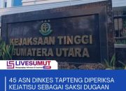 45 ASN Dinkes Tapteng Diperiksa Kejatisu sebagai Saksi Dugaan Korupsi Dana BOK