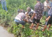 Pria Paruh Baya Ditemukan Meninggal di Selokan Desa Naga Timbul