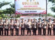 Kapolres Simalungun Lantik Lima Pejabat Baru dalam Sertijab Awal 2025