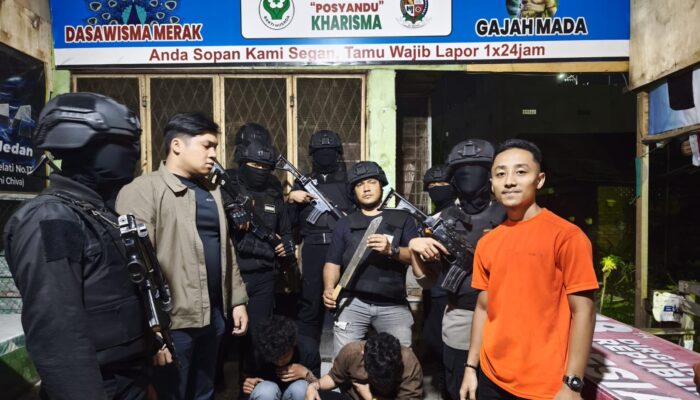 Team Macan Polres Pelabuhan Belawan Gerebek Genk Motor dan Bekuk Terduga Begal