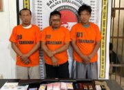 Polisi Amankan Tiga Pengedar Narkoba dan Senjata Ilegal di Simalungun