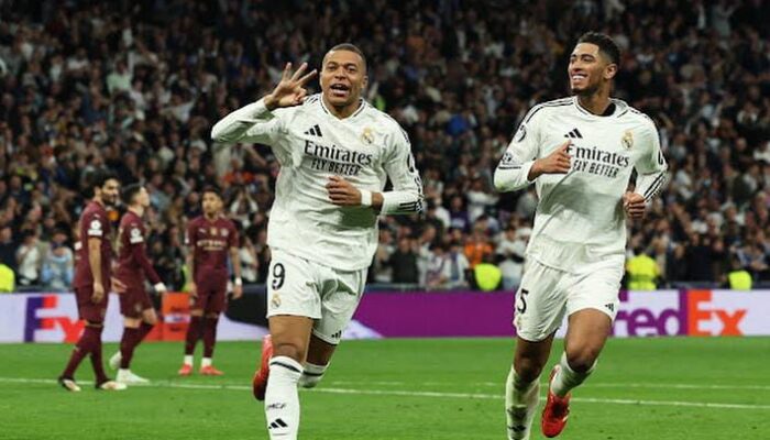 Mbappe Mengganas! Trigol Sensasional Warnai Kemenangan Telak Madrid atas Man City