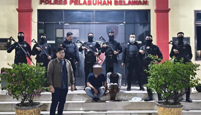 Dua Pemuda Diamankan Polisi Saat Lakukan Pungli di Simpang Tol Tanjung Mulia