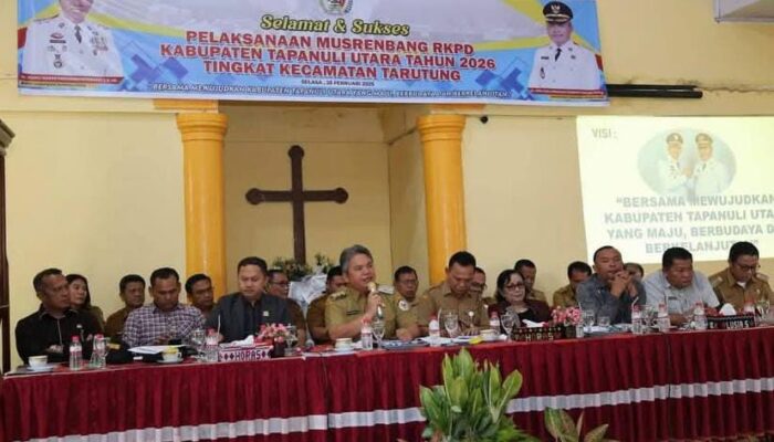 Musrenbang RKPD 2026 Tarutung Resmi Dibuka, Wabup Taput Tekankan Pembangunan Berbasis Asta Cita