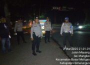 Jaga Keamanan Ramadhan, Polsek Perdagangan Gelar Patroli Blue Light di Titik Rawan