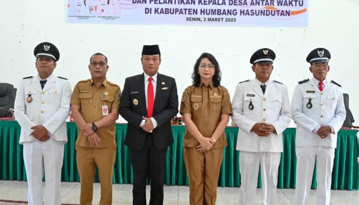 Bupati Humbahas Lantik 3 Kepala Desa, Tekankan Pentingnya Transparansi dan Kolaborasi