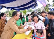 Gerakan Pangan Murah di Pangururan, Warga Antusias Borong Sembako