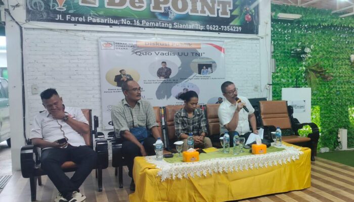 Diskusi Publik Gerak 08: Pertemukan Pro dan Kontra Revisi UU TNI di Pematang Siantar