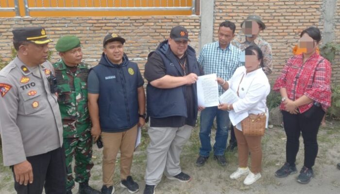 Tanpa Ricuh, Constatering Objek Eksekusi di Pardugul Berjalan Tertib Berkat Sinergi TNI-Polri