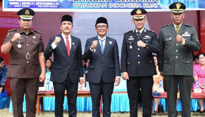 Harkitnas ke-117 di Tanah Lapang Pangururan, Wabup Samosir Serukan Semangat Persatuan