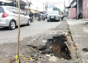 Nyaris Telan Korban, Warga Desak Perbaikan Lubang di Jalan Marindal