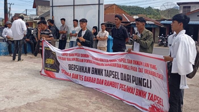 GRANAT Demo Kantor BNN Tapsel, Soroti Dugaan Pungli dan Penyalahgunaan Wewenang