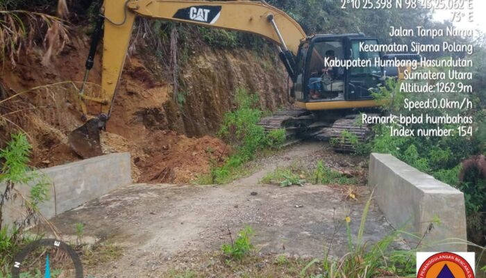 BPBD Humbahas Pulihkan Jalur Batu Najagar–Bonandolok, Warga Ucapkan Terima Kasih