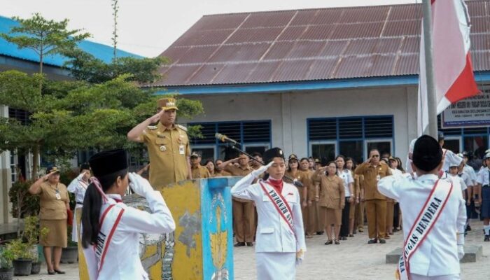 Hari Pertama Sekolah di Humbahas Semarak dengan Gerakan Orang Tua Antar Anak