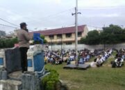 MPLS SMAN 4, Polsek Siantar Timur Sampaikan Pesan Wawasan Kebangsaan ke Siswa