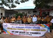 PT BEL Serahkan CSR Alat Marching Band untuk SMPN 007 Sinambela