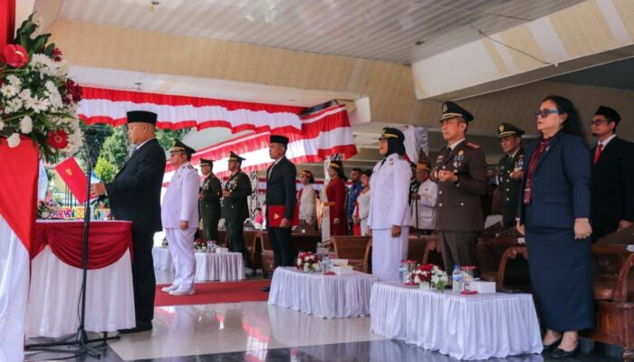 Detik-Detik Proklamasi di Lapangan Adam Malik Pematangsiantar, Paskibraka Lega Tuntaskan Tugas