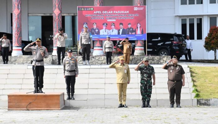 Siaga Karhutla, Humbahas Gelar Apel Kesiapsiagaan Bencana