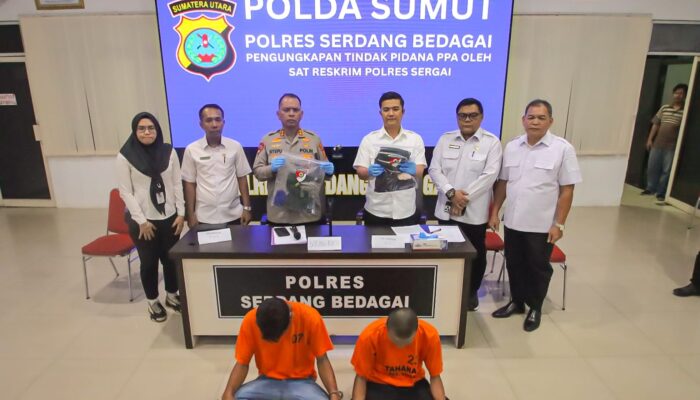 Polres Sergai Ungkap Kasus Bejat Sepupu dan Ayah Kandung Terhadap Anak