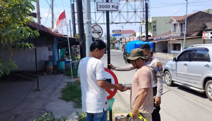 Truk Bertonase Lebih 3 Ton Dilarang Masuk Kota Siantar dari Jalan Parapat Simpang 2