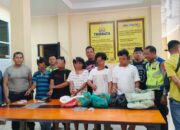 Polsek Parapat Bekuk 5 Pria Penyalahguna Ganja, Total Barang Bukti 2,7 Kg