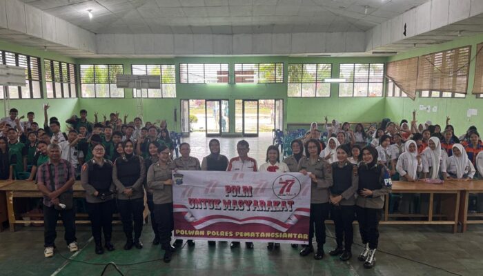 Hari Jadi ke-77, Polwan Edukasi Siswa SMK Negeri 2 Pematangsiantar