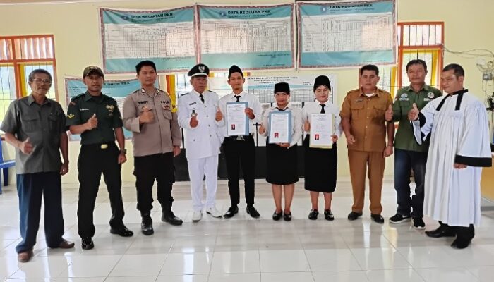3 Perangkat Desa Dalihan Natolu Kabupaten Toba Resmi Dilantik