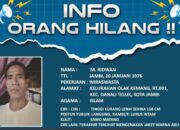 Polda Jambi Terbitkan Info Orang Hilang: M. Ridwan Belum Pulang Sejak 10 Juli 2025