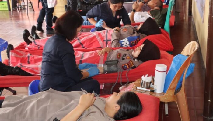 Rayakan Ulang Tahun Polwan, Polres Pematangsiantar Gelar Aksi Donor Darah