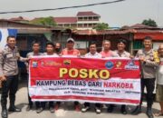 Polsek Siantar Selatan Sambangi Posko KBN di Jalan Gunung Sinabung