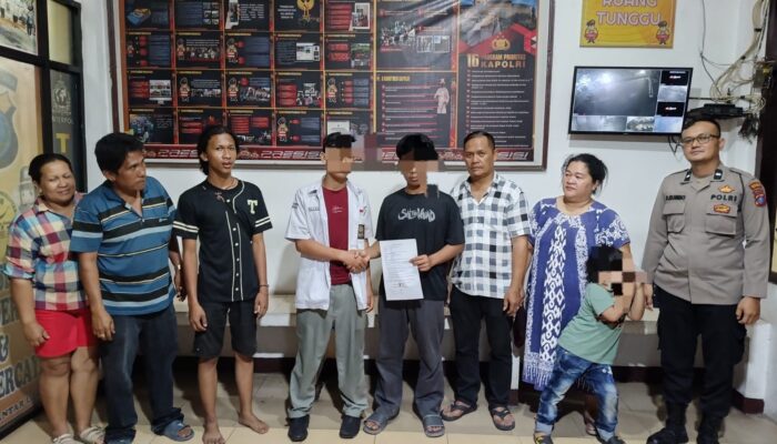 Pertengkaran Pemuda di Jalan Sriwijaya Berujung Damai di Polsek Siantar Utara