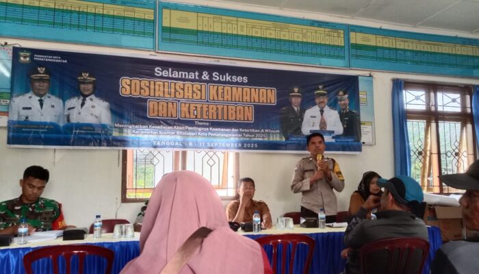 Lewat Sosialisasi Trantibum, Polsek Siantar Martoba Ajak Warga Jaga Kamtibmas