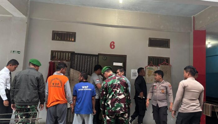Razia Gabungan di Rutan Kelas IIB Humbahas, Sejumlah Barang Terlarang Ditemukan dan Dimusnahkan