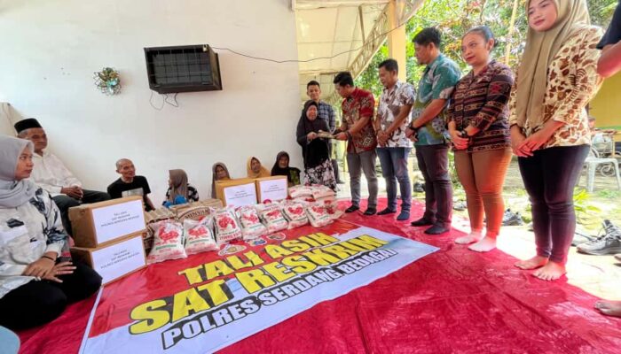 Kasat Reskrim Polres Sergai Gelar Tali Asih di Yayasan Sosial Nurul Jannah