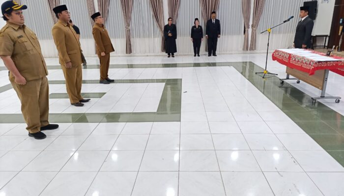 Tiga Pejabat Baru Dilantik di Lingkungan Pemko Pematangsiantar, Satu Absen
