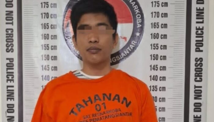 Sat Resnarkoba Siantar Amankan RK dengan Barang Bukti 0,34 Gram Sabu