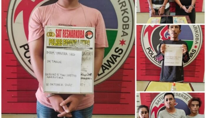 Enam Tersangka Pengedar Sabu Ditangkap Polres Palas, Satu Masuk Rehabilitasi