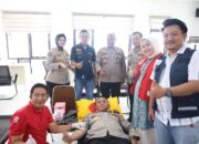 Kapolres Tapsel Donor Darah di Hari Jadi Humas Polri ke-74, Bukti Nyata Kepedulian Polri
