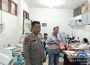 Polsek Siantar Barat Pantau Pendataan Pedagang Pasar Horas