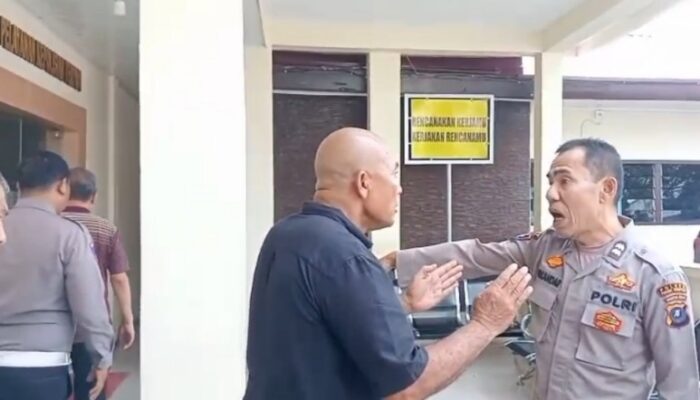 Viral! Ribut di Polres P.Sidimpuan, Mantan Polisi Adu Mulut dengan Kepala SPKT