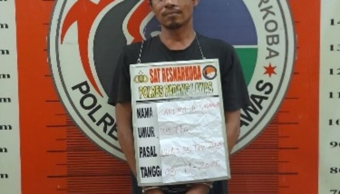 Pria Warga Barumun Ditangkap di Rumah Kontrakan, Polisi Sita 6,28 Gram Sabu