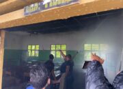Kepanikan Pecah! Ruang Kelas SMA Negeri 5 P.Sidimpuan Dilalap Api, Ratusan Siswa Berhamburan