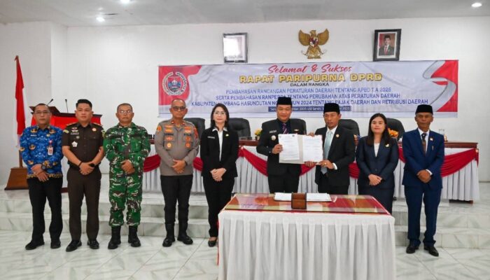 Bupati Humbang Hasundutan Bersama DPRD Setujui RAPBD T.A. 2026 Rp. 888 Miliar Lebih dan Ranperda PDRD Menjadi Perda